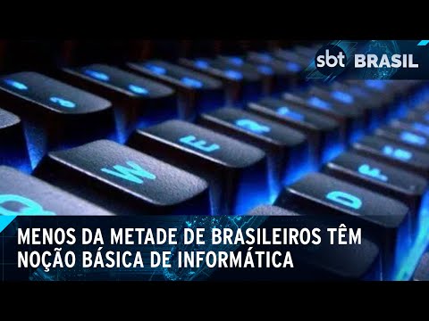 Levantamento aponta que menos de 30% de brasileiros sabem informática básica | SBT Brasil (06/07/24)