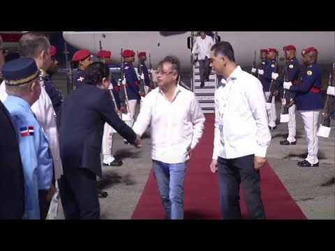 Llegada de la delegación de Colombia encabezada por el Presidente Gustavo Petro