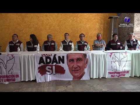 En SLP agrupación pronuncia respaldo a Adán Augusto López, como aspirante a la presidencia de la...