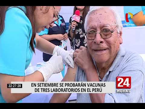 Probarán vacunas de 3 laboratorios en el Perú en septiembre