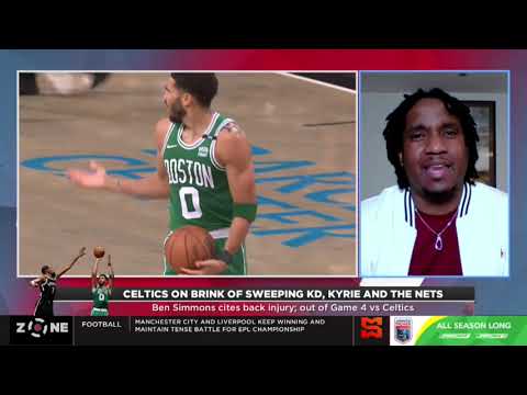 Celtics on brink of SWEEPING KD, Kyrie and the Nets, Ben Simmons out for game 4 | SportsMax Zone