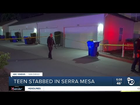 Girl, 17, stabbed in Serra Mesa alley