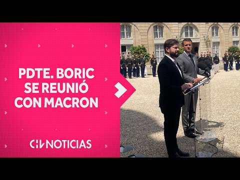 Pdte. Boric se reunió con Macron: Valoró “lazo indestructible” por su rol con exiliados en dictadura