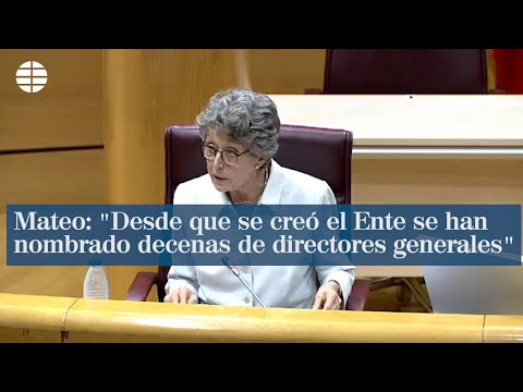Rosa María Mateo: Desde que se creó el Ente se hannombrado decenas de directores generales