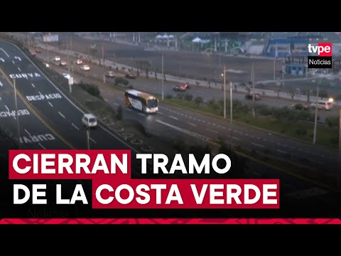 Costa Verde: cierran bajada Bertolotto con dirección hacia Chorrillos