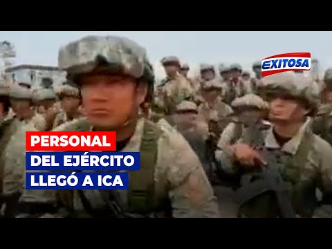 Personal militar de la Primera Brigada de Fuerzas Especiales del Ejército se encuentra en Ica