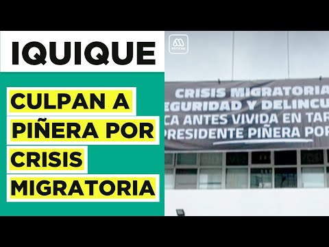 Tras golpiza a Carabinero en Iquique: Gobernador de Tarapacá colgó cartel contra Piñera