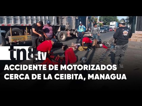 Accidente de motos en Managua: «Ni en el mismo carril se ponen de acuerdo» - Nicaragua