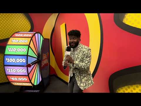 Our first BIG SPIN winner spins The Big Spin Wheel!