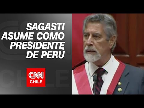 Francisco Sagasti asume presidencia de Perú pidiendo perdón a familias de fallecidos en protestas
