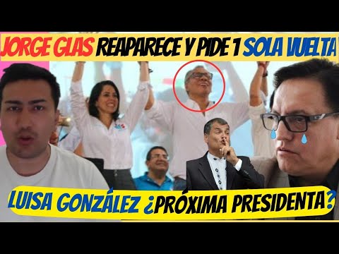 JORGE GLAS reaparece y lanza DISCURSO CONMOVEDOR en apoyo a Luisa González y Andrés Arauz RC5