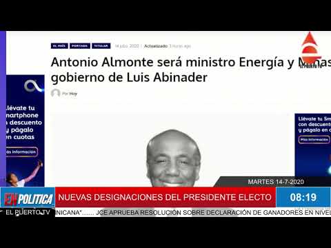 ABINADER DESIGNA SU CONSULTOR JURÍDICO DEL PODER EJECUTIVO Y EL MINISTRO DE ENERGÍA Y MINAS