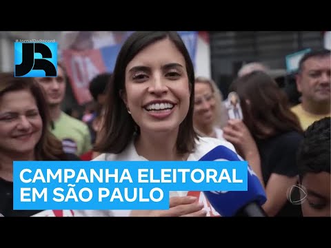 Candidatos à Prefeitura de SP cumprem campanha antes do debate na RECORD neste sábado (28)