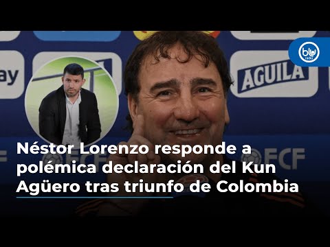 Néstor Lorenzo responde a polémica declaración del Kun Agüero tras triunfo de Colombia