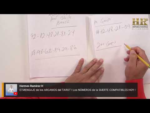 El MENSAJE de los ARCANOS del TAROT I Los NÚMEROS de la SUERTE COMPATIBLES HOY I