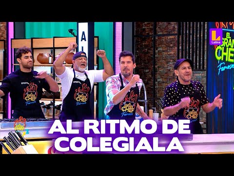 Peláez cumplió su promesa a Luigui y Ricky e hizo bailar “Colegiala” de Skándalo | El Gran Chef