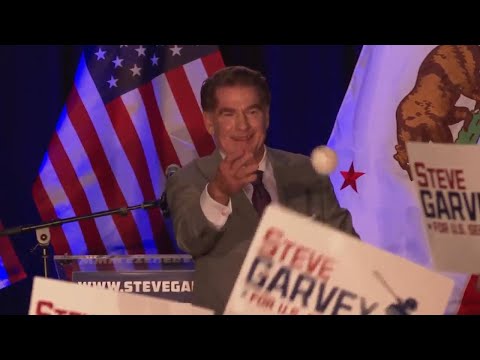 Republican and former baseball star Steve Garvey steps up to the plate for the California Senate sea