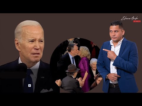 Biden vende humo  mientras su mujer se besa con otro