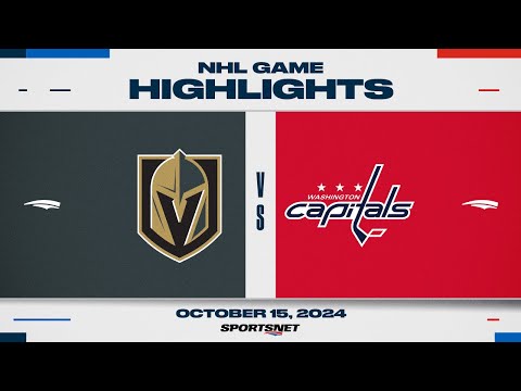 NHL Highlights | Golden Knights vs. Capitals - October 15, 2024