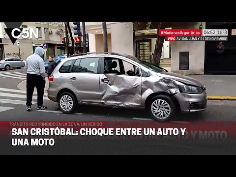 SAN CRISTÓBAL: CHOQUE entre un AUTO y una MOTO