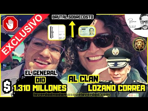 EL GENERAL QUE DIO $1.300 MILLONES AL CLAN LOZANO CORREA UN ARCHIVADOR QUE COSTO UN DINERAL