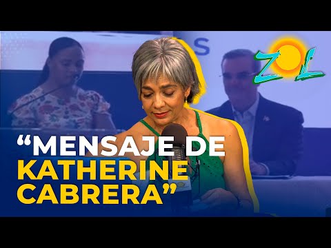 EL MENSAJE DE KATHERINE CABRERA AL PRESIDENTE ABINADER