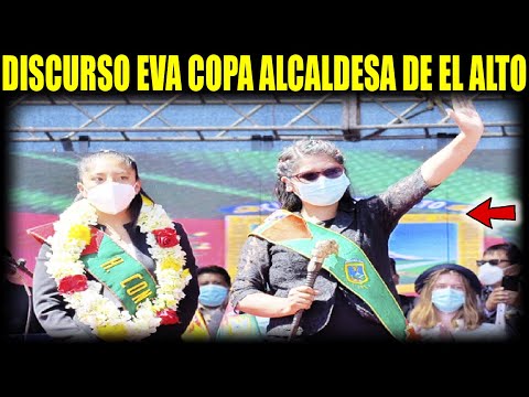 Con lagrimas y ovaciones Eva Copa asume la alcaldía “Invita a empresarios a invertir en El Alto”