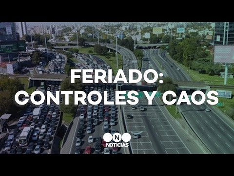 CONTROLES Y CAOS DE TRÁSITO EN LA PANAMERICANA - Telefe Noticias