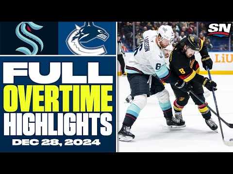 Seattle Kraken at Vancouver Canucks | FULL Overtime Highlights - December 28, 2024