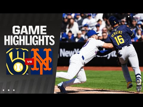 Brewers vs. Mets Game Highlights (3/29/24) | MLB Highlights