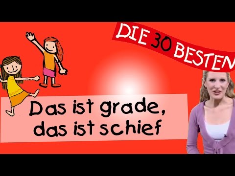 Das ist grade, das ist schief  - Anleitung zum Bewegen || Kinderlieder