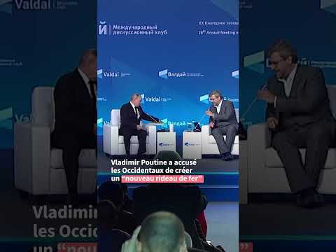 Vladimir Poutine accuse les Occidentaux de créer un nouveau rideau de fer