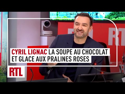 Cyril Lignac : la soupe au chocolat et glace aux pralines roses