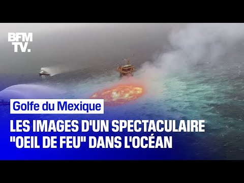 Les images d'un spectaculaire œil de feu dans le golfe du Mexique