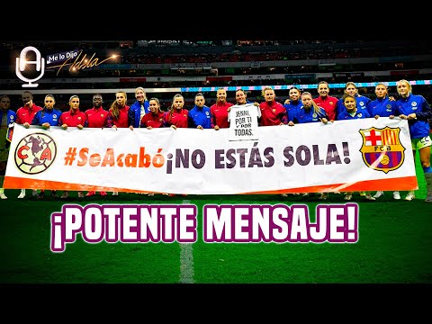 MENSAJE de APOYO a JENNI HERMOSO lanzan del BARCELONA en PARTIDO vs AMÉRICA | #MLDA