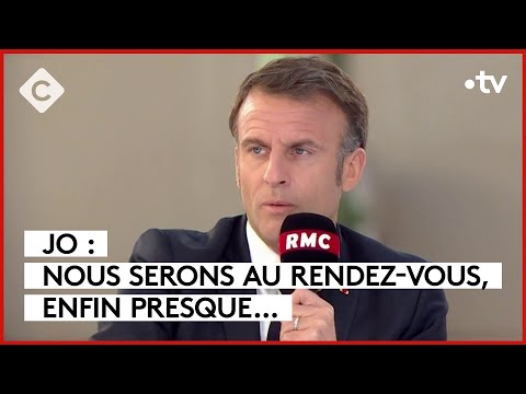 Emmanuel Macron invité sur BFM pour parler des JO… Rien que des JO - L’ABC - C à Vous - 15/04/2024