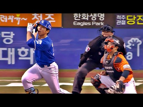 [삼성 vs 한화] 방망이가 부러졌음에도 귀중한 적시타를 날린 삼성 김영웅 | 4.20 | KBO 모먼트 | 야구 하이라이트