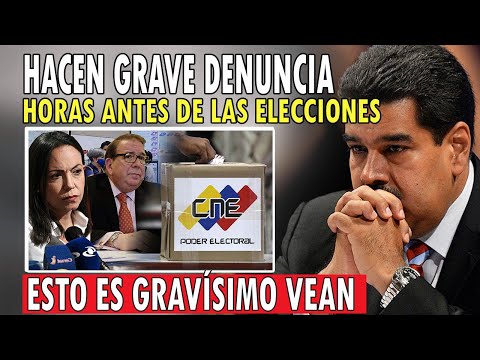 Tremendo LO QUE HIZO la dictadura de VENEZUELA horas antes de las ELECCIONES en VENEZUELA