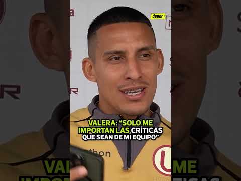 ÁLEX VALERA: Solo me importan las críticas que vengan desde mi propio equipo | Depor