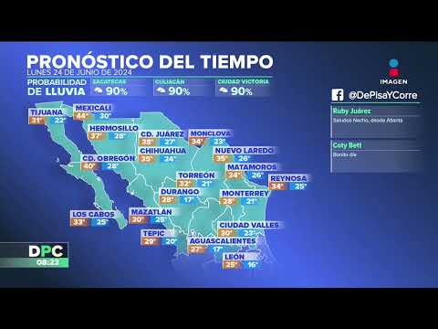 Pronóstico del tiempo | 24  de junio de 2024 | DPC con Nacho Lozano