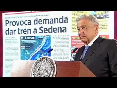 AMLO EXPLICA CÓMO A OCHO COLUMNAS REFORMA LLEVA SUPUESTA DEMANDA MILLONARIA DE LARREA A SEDENA