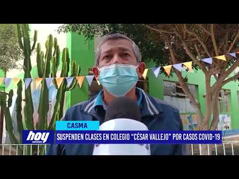 Suspenden clases en colegio “César Vallejo” por casos Covid-19