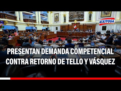 Congreso presenta demanda competencial ante TC contra retorno de Inés Tello y Aldo Vásquez