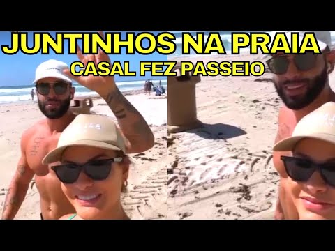 Andressa Suita e Gusttavo Lima FAZEM PASSEIO NA PRAIA em Miami e encontram fãs. Veja!