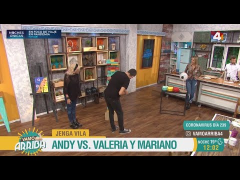 Vamo Arriba - Valeria Lynch y Mariano Martínez vs Andy en el Jenga Vila