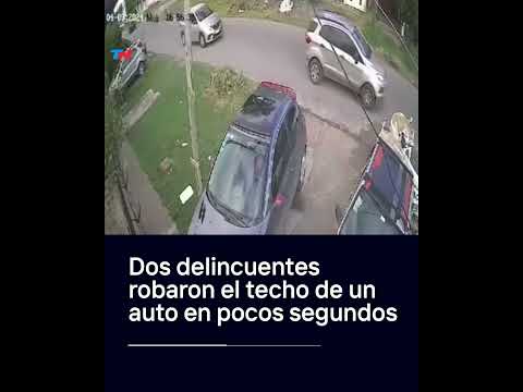 Delante de todos y a plena luz del día se robaron el techo de un auto estacionado en Lomas de Zamora