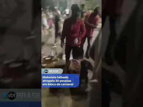 Motorista bêbado atropela 30 pessoas em Minas Gerais