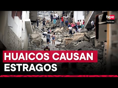 Huaicos causan estragos en Junín y Pasco