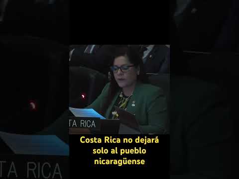 OEA con el apoyo de Costa Rica seguirán promoviendo el retorno de democracia en Nicaragua