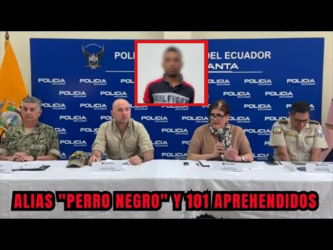 101 personas y Perro Negro aprehendidos por la Policia Nacional